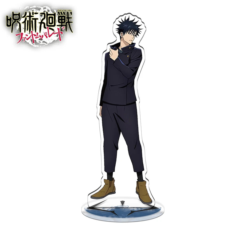 1PCS Anime Jujutsu Kaisen Yuji Itadori Satoru Gojo Stand Model Plate Desk Decor Standing Sign Game Fans Gift