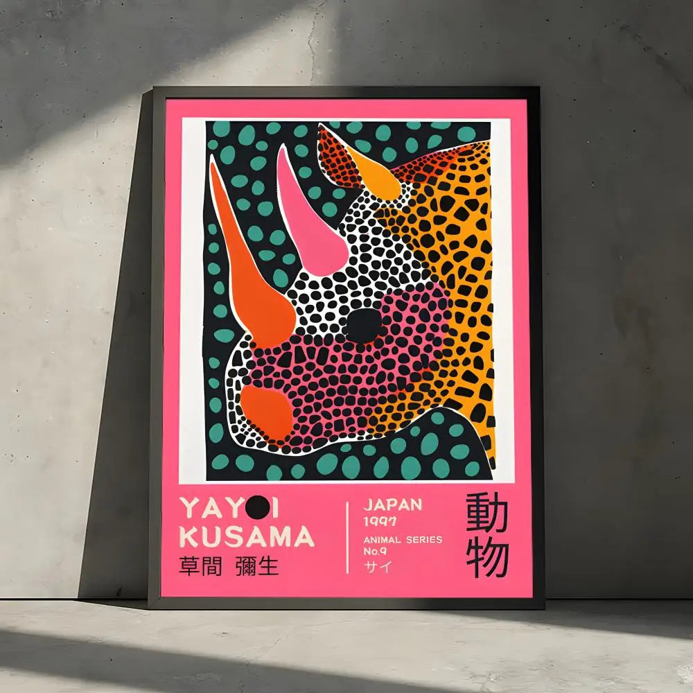 Yayoi Kusama Animal Art Wall Poster