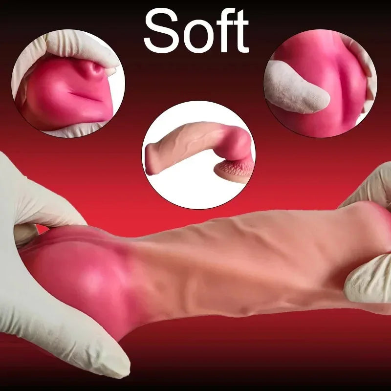 Realistic Dog Dildo Big Butt Anal Plug Vaginal Masturbation Adult Sex Toy Suitable For Male And Female Huge Monster Horses Penis