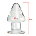 50mm Crystal Glass Anal Plug