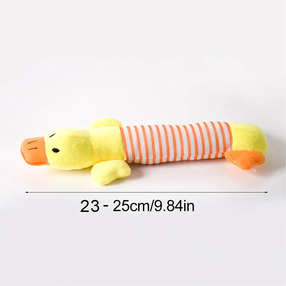 No-Stuffing Animal Squeaky & Crinkle Dog Toy