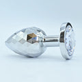 Diamond-Texture Stainless Steel Crystal Anal Plug