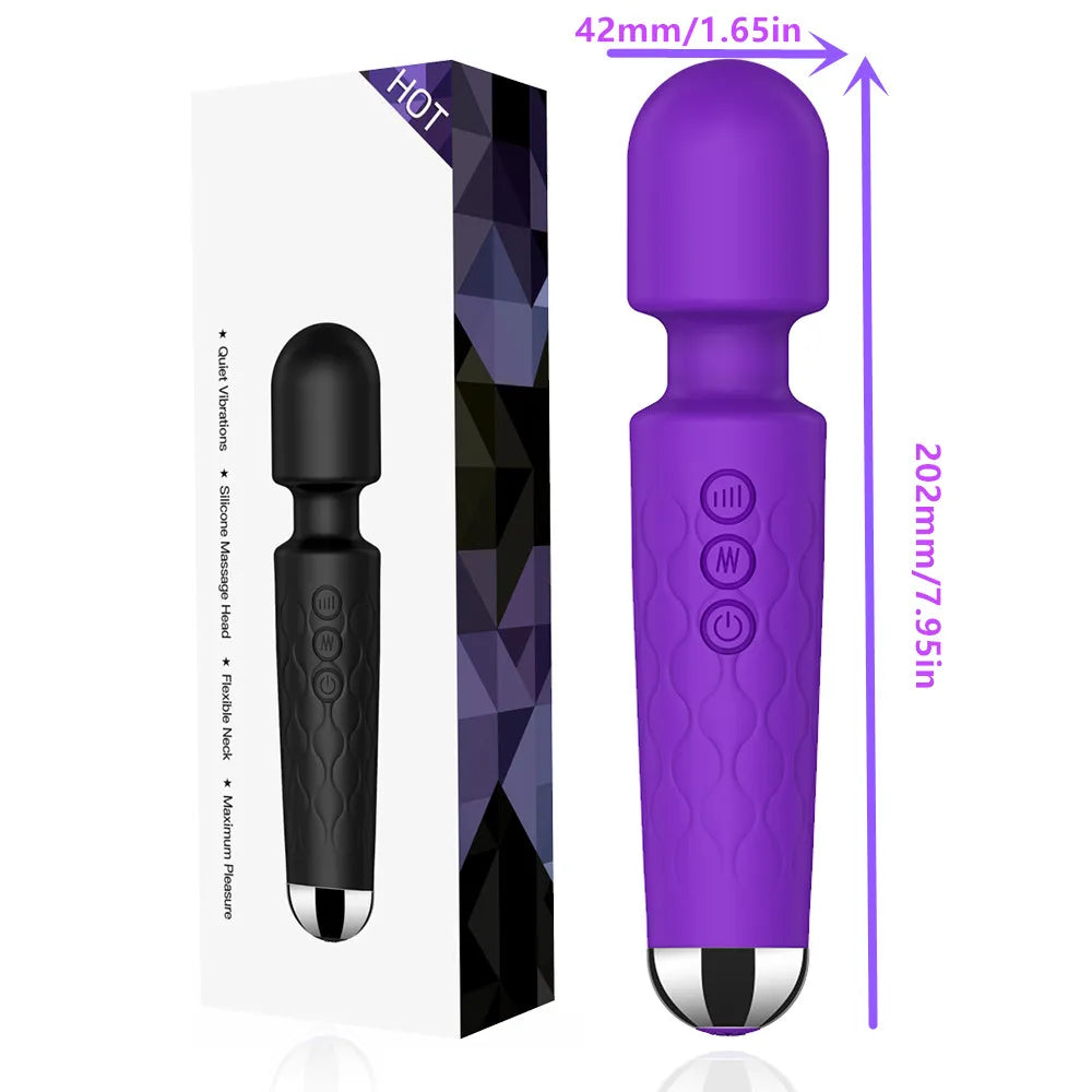 USB-Rechargeable Wand Vibrator