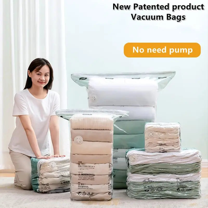 Extra-Large No-Pump Compression Storage Bags