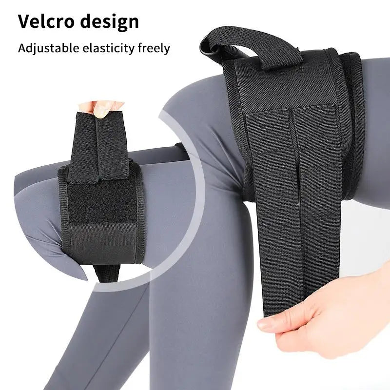 Thigh Lifter Strap for Elderly with Comfortable Handle Pull Up Assistance Belt for Easy Foot Transfer Aid in Home Care