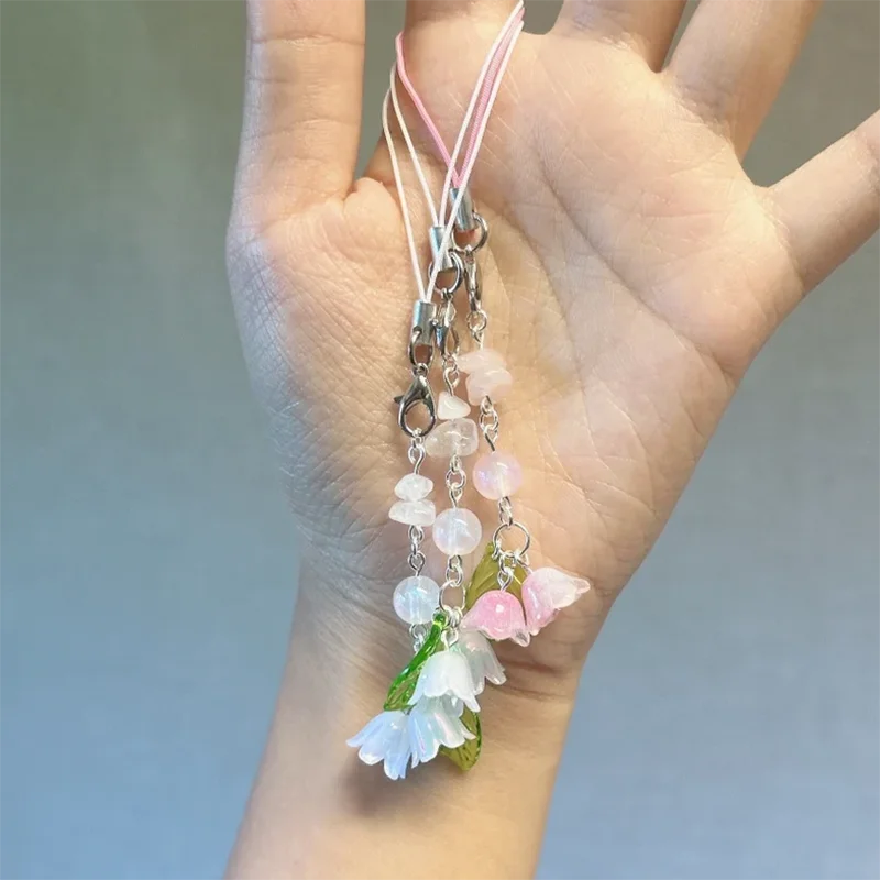 Lily of the valley phone charms handmade Cute