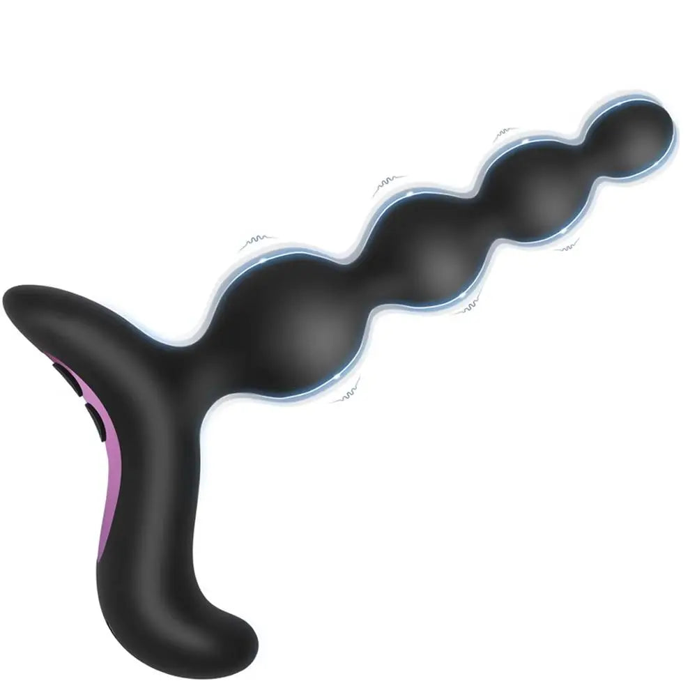 Rechargeable Multi-Mode Vibrating Anal Beads