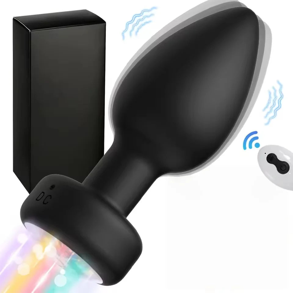 Remote-Control LED Vibrating Anal Plug