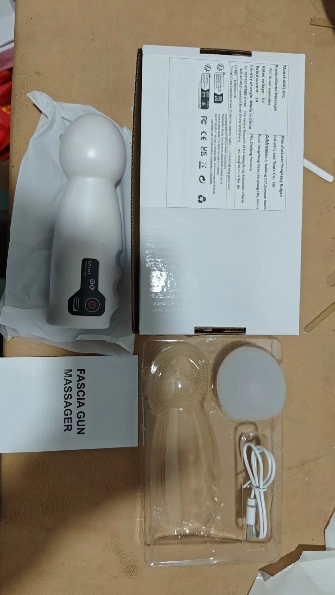 USB-Rechargeable Mini Body Massager – 4 Speeds