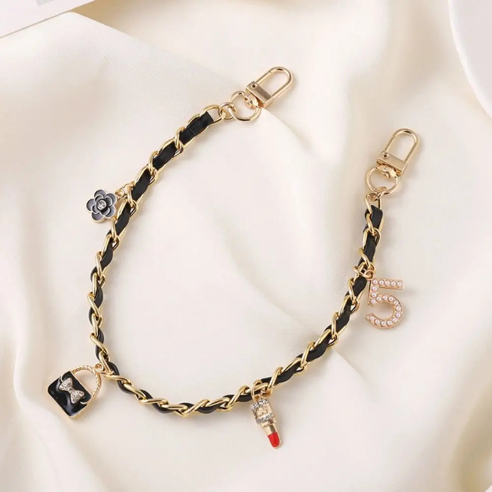 New Colorful Phone Charms Leather Chain Mobile Phone Lanyard Phone Pendant Phone Wrist Style Anti Fall Phone Rope Phone Charms