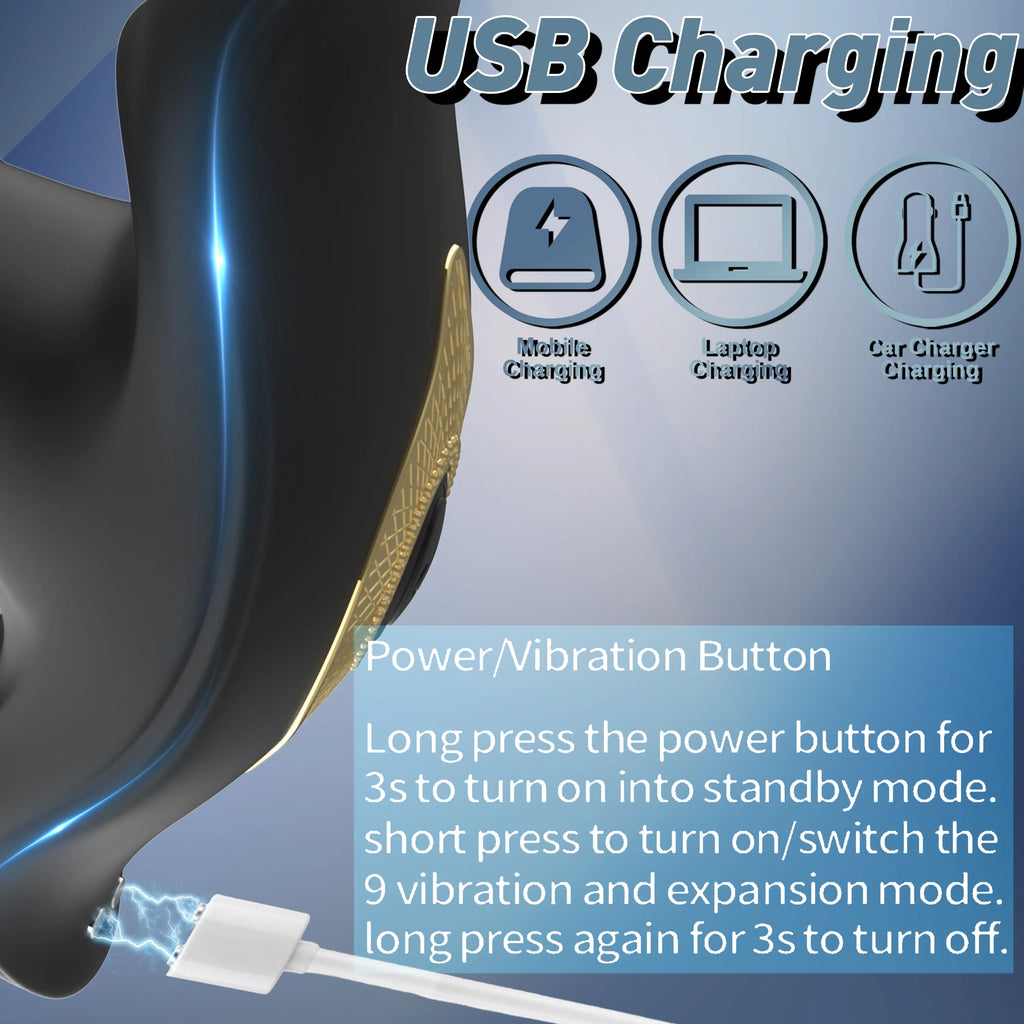 Remote-Control 9-Mode Prostate Massager