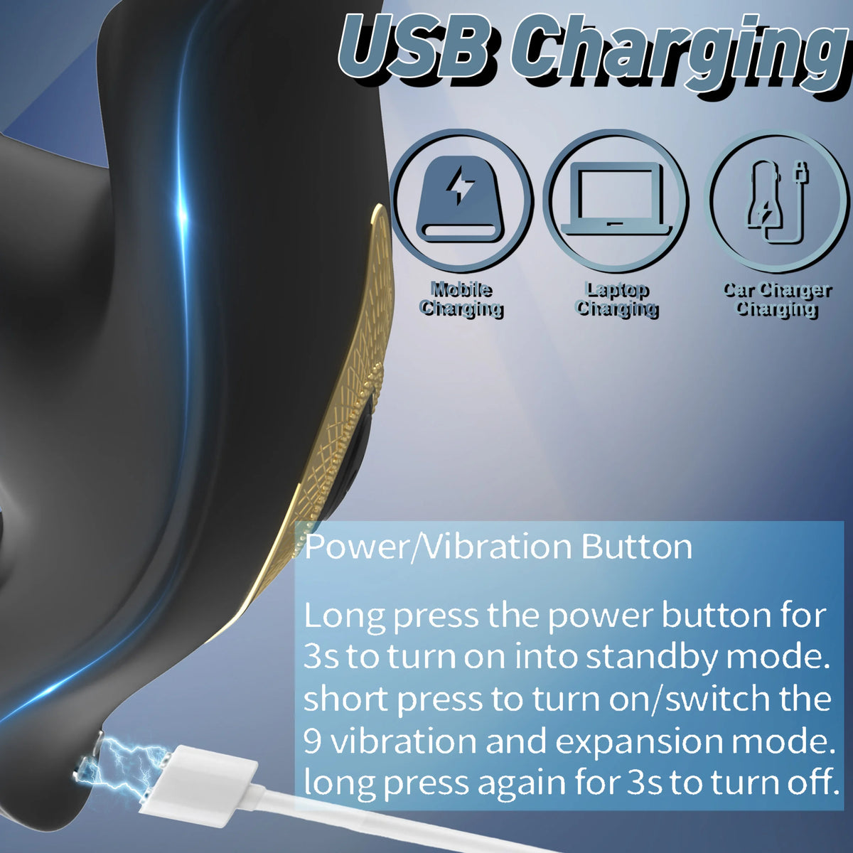 Remote-Control 9-Mode Prostate Massager