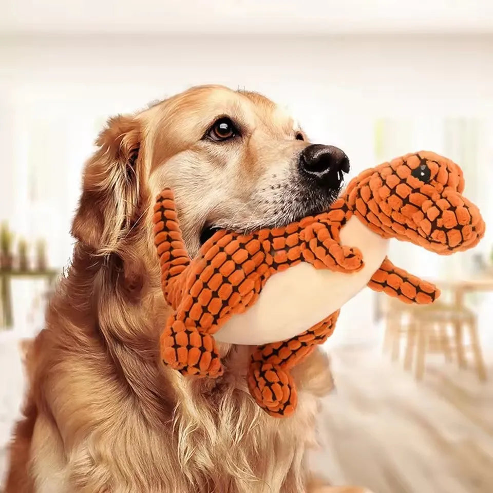Cats and Dogs Pet Plush Dinosaur Toys Interactive Dog Chew Toys Plush Stuffing Pet Supplies Dog Toys for Small Dogs Pet Accessor