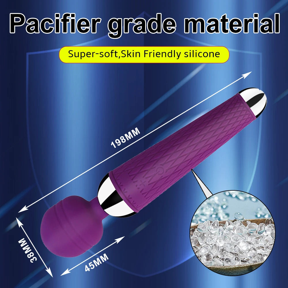 USB-Rechargeable Magic Wand Vibrator