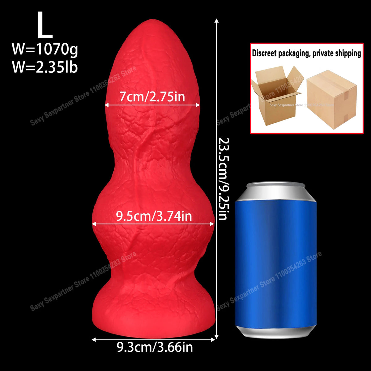 Rotating Bolt-Style Silicone Anal Plug