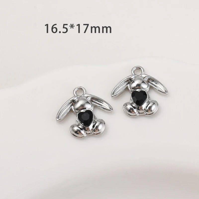 Black Heart, Cross & Star DIY Jewelry Charms