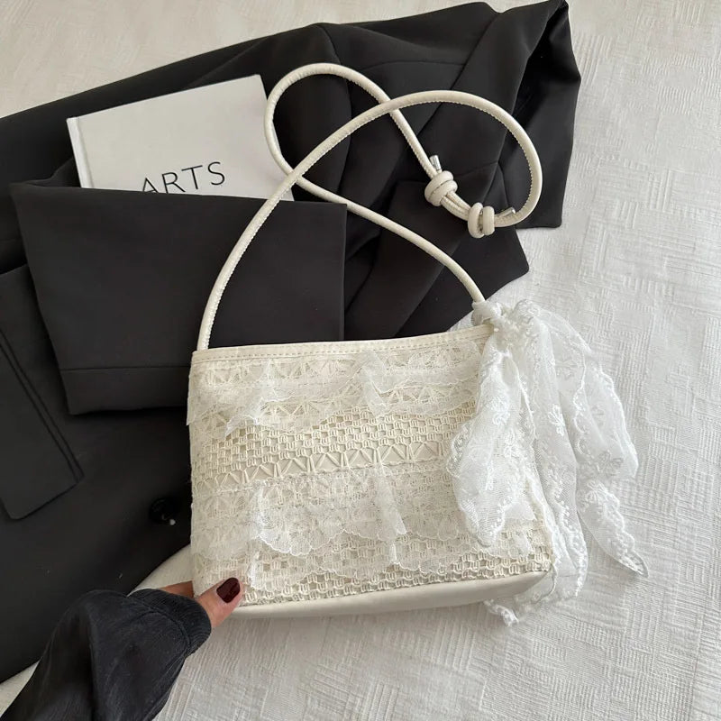 Lace Bow Korean Shoulder Bag