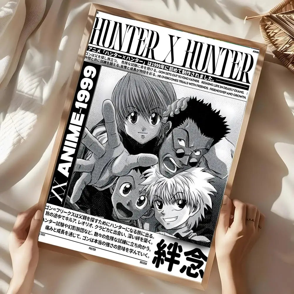 Anime H-Hunter x Hunter Poster Wall art print art suitable for living room bedroom bar parlor home decoration gift
