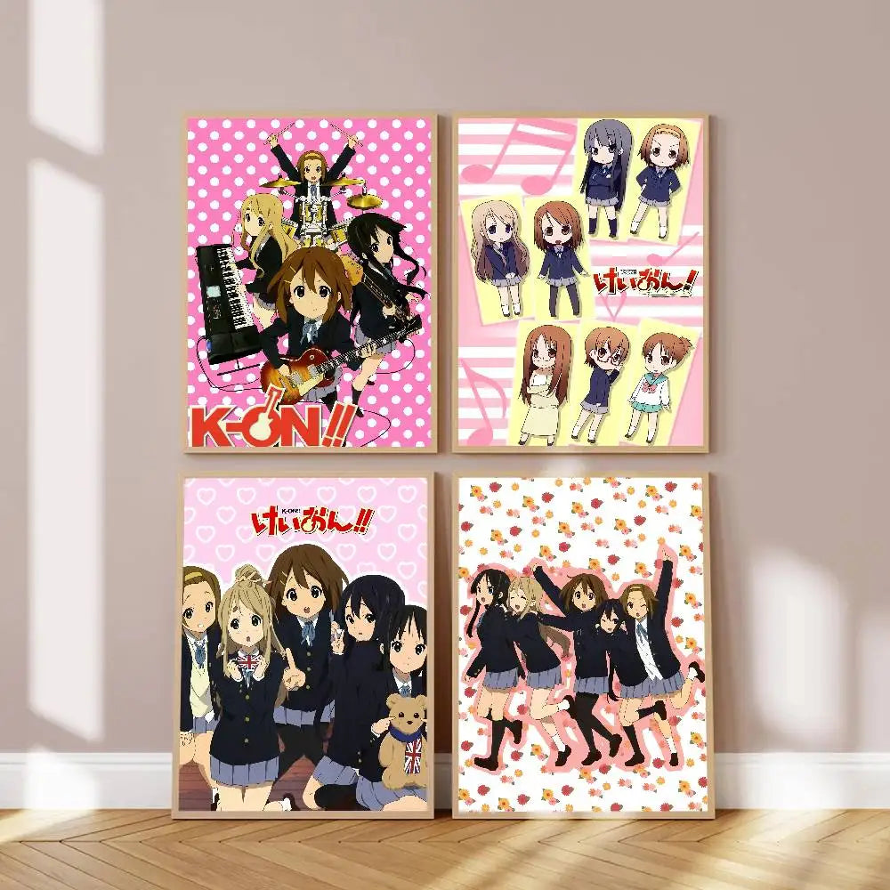 K-ON! Pink Waterproof Anime Wall Poster