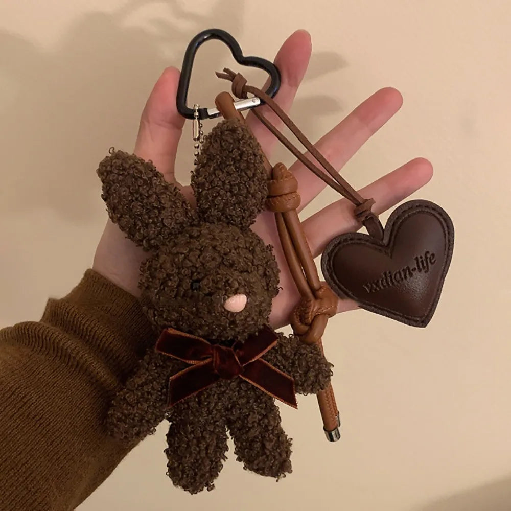 Plush Bunny Bag Charm Keychain