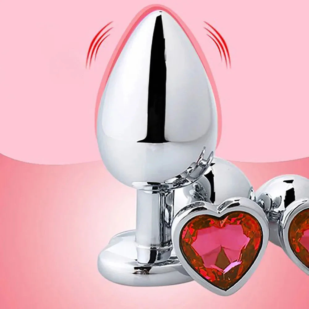 3-Size Metal Anal Plug Set – S/M/L