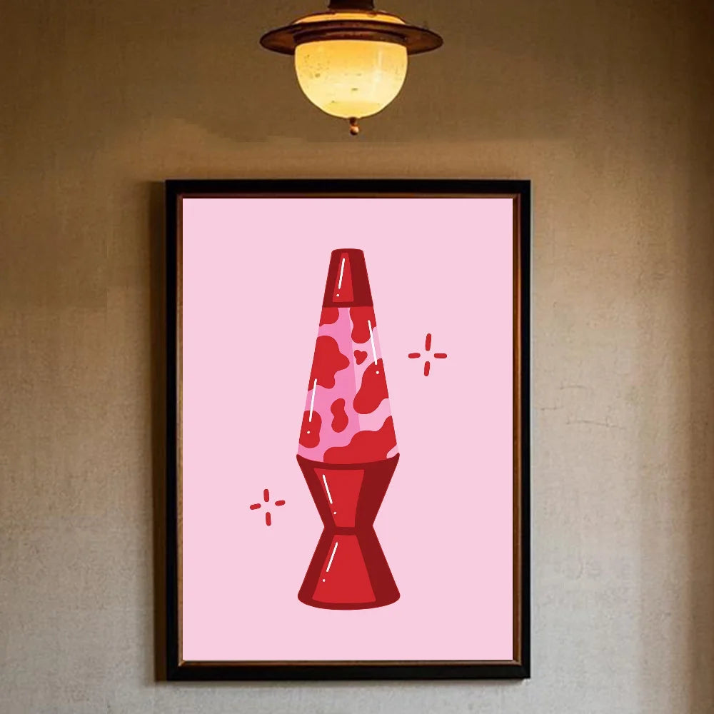 Pink Hot Girl Y2K Waterproof Wall Poster