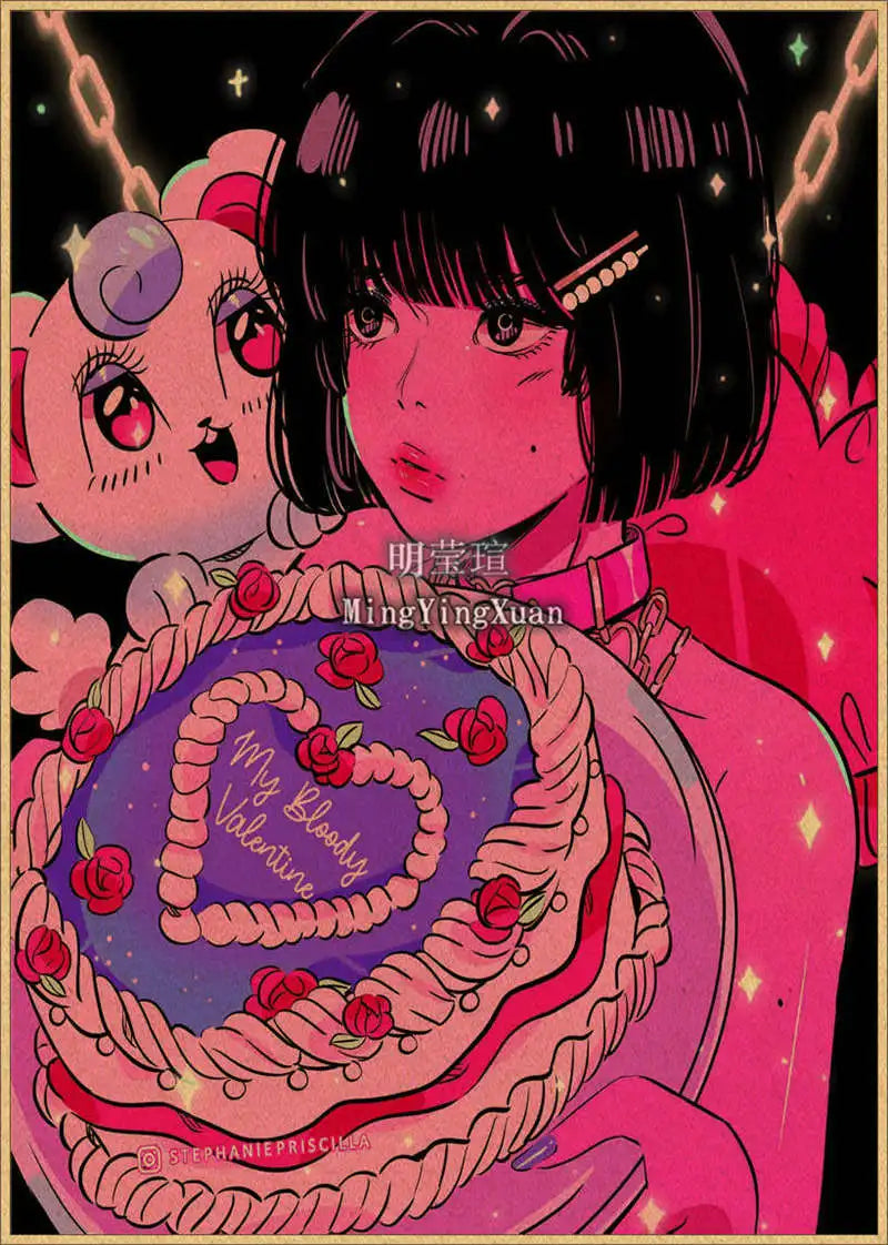 Japanese Anime 4K-Style Decorative Wall Poster
