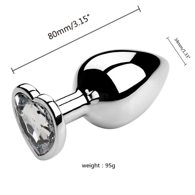 3-Size Metal Anal Plug Set – S/M/L