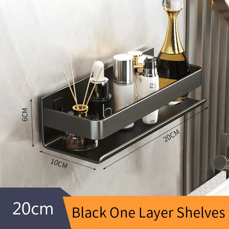 30–50 cm Aluminum Bathroom Storage Shelf