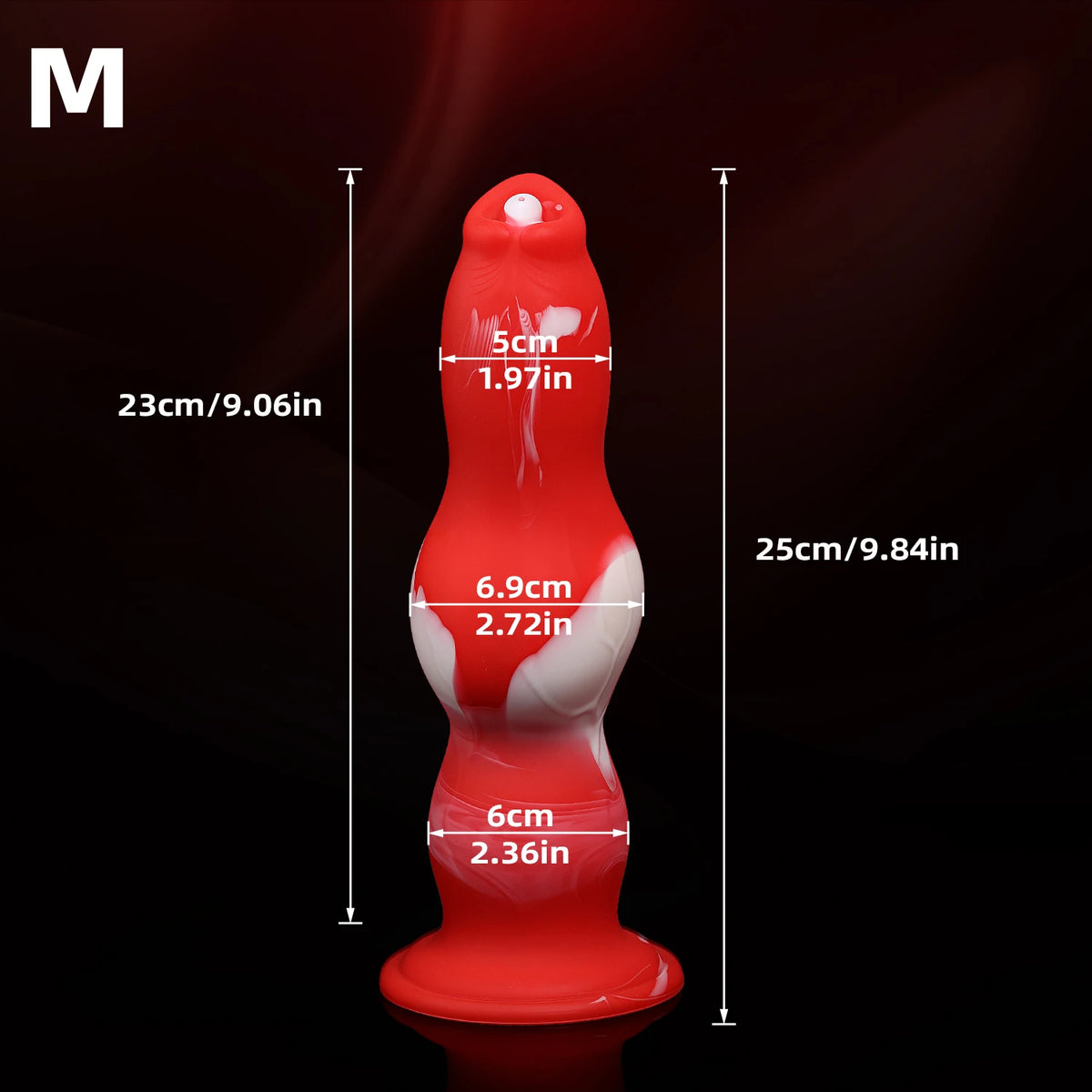 Soft Silicone Knotted Animal-Style Anal Dildo