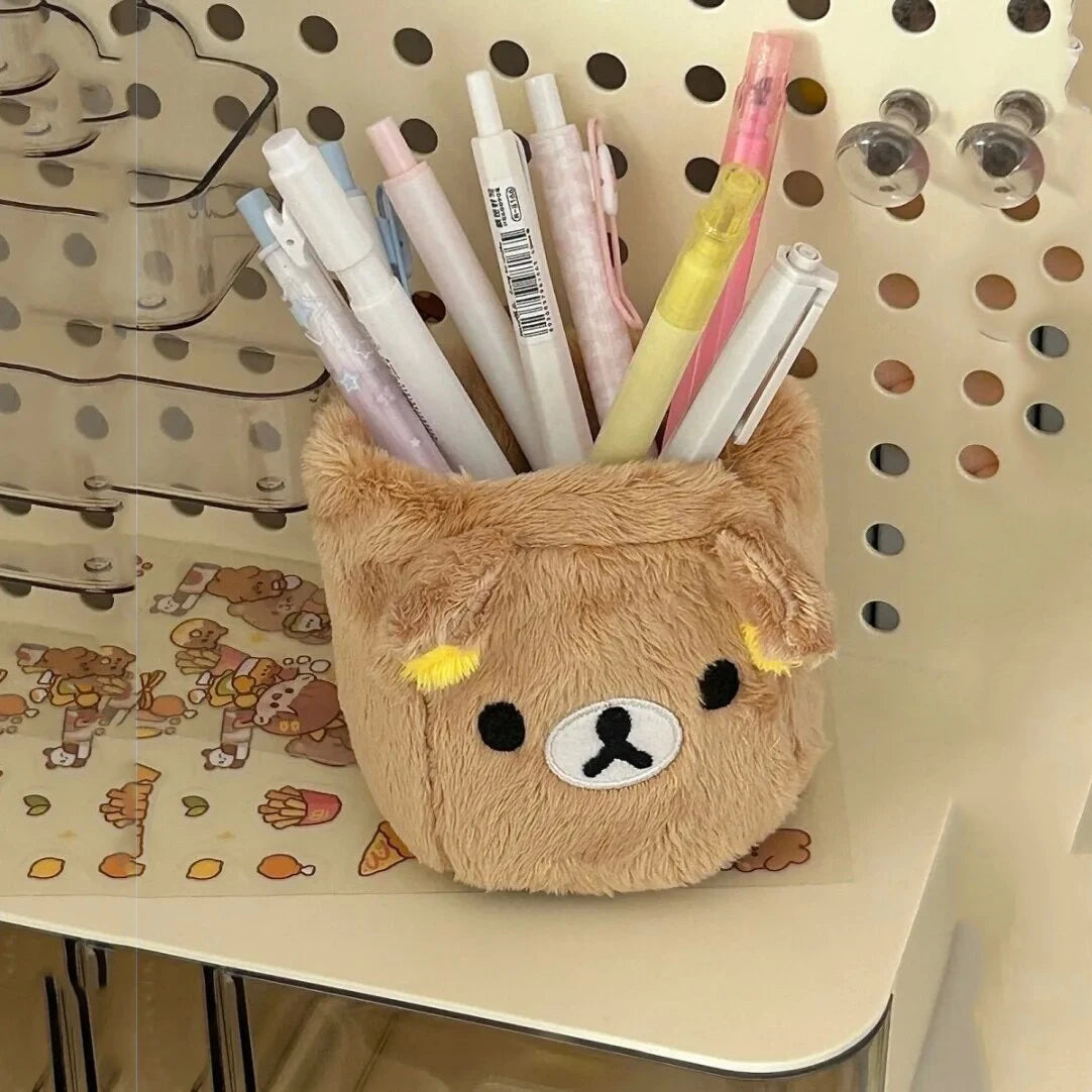 Plush Pencil & Cosmetic Holder