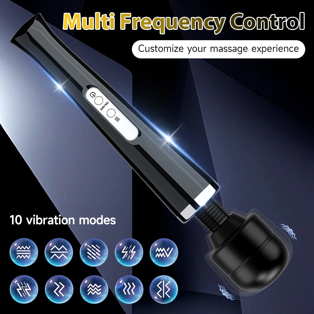 10-Speed Handheld Vibration Body Massager