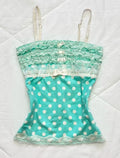 Lace-Trim Y2K Camisole Crop Top