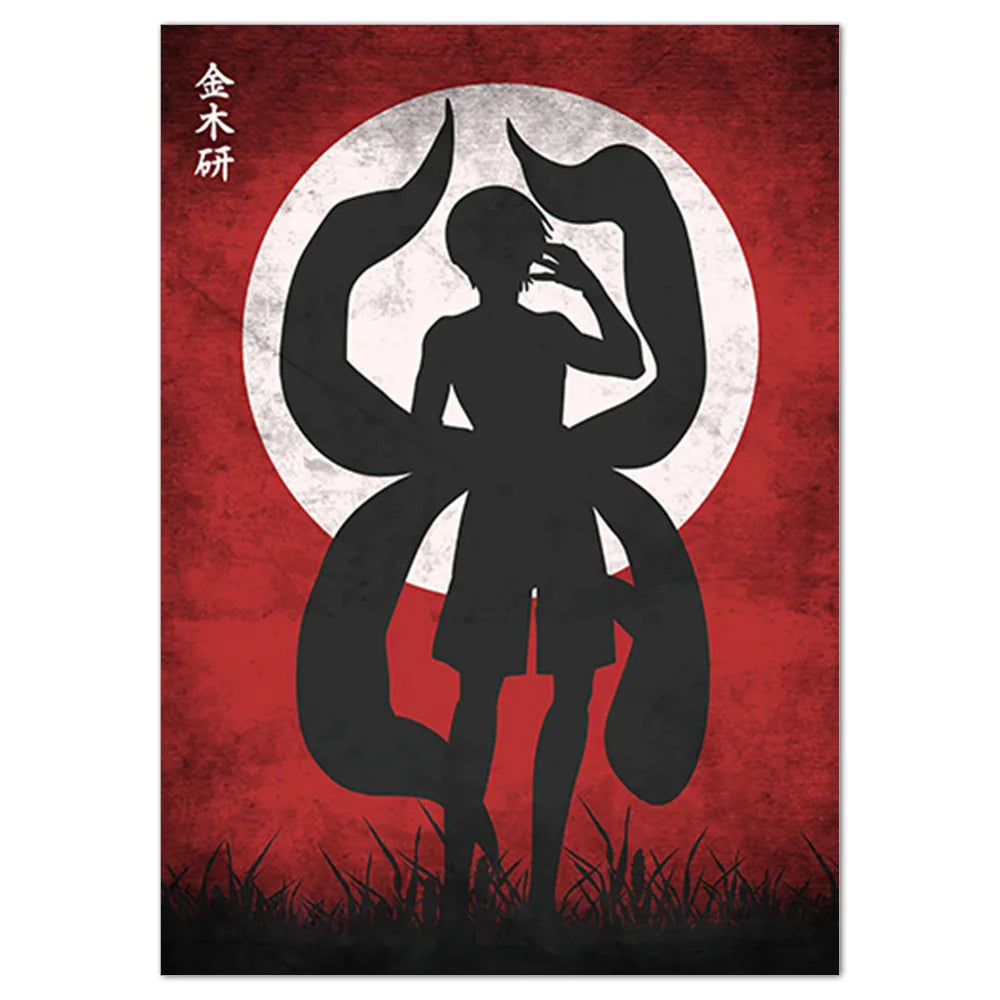 Japanese Classic Anime Characters Wall Art Posters Modern Home Kids Room Decoration Canvas Paintings Mural Picture Print Artwork