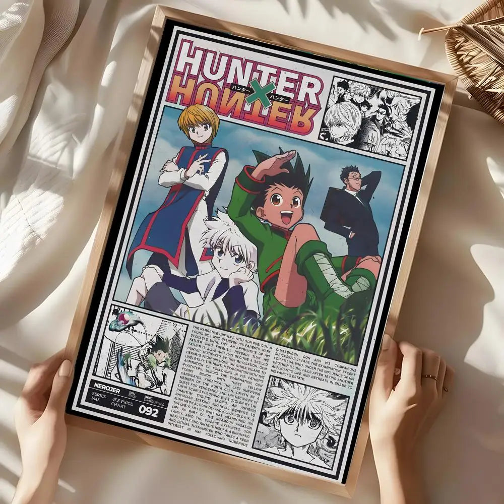 Anime H-Hunter x Hunter Poster Wall art print art suitable for living room bedroom bar parlor home decoration gift