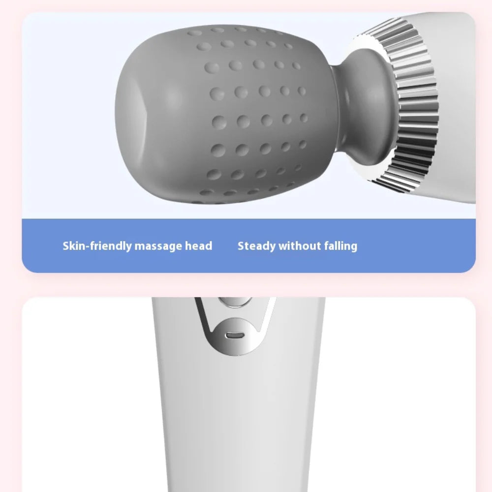 USB-Rechargeable Multifunction Handheld Body Massager