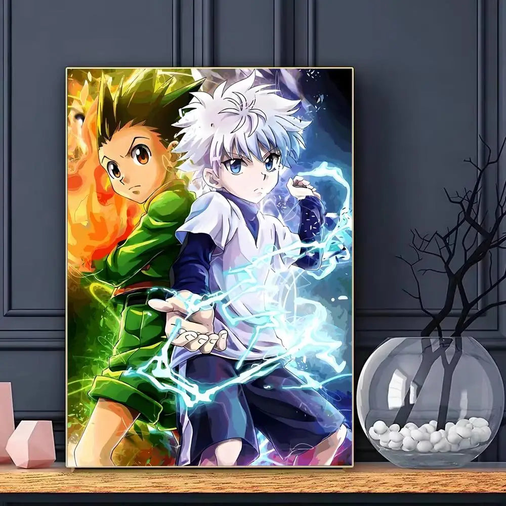Anime H-Hunter x H-Hunter Poster HD Art Decorative Wall Art Waterproof Home Décor for Living Room Bedroom Café Stylish Gift