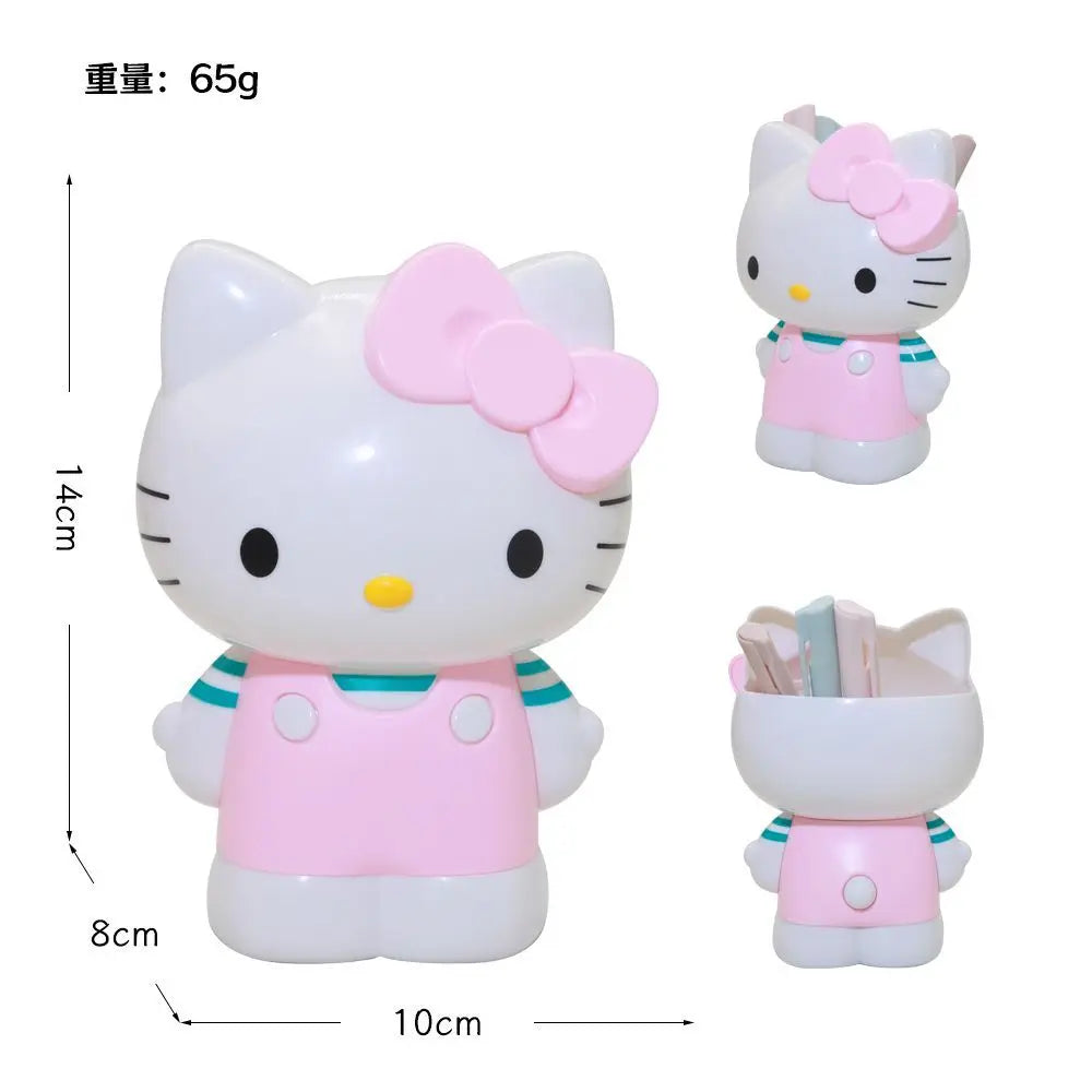 Kawaii Cat Print Pencil Holder Organizer