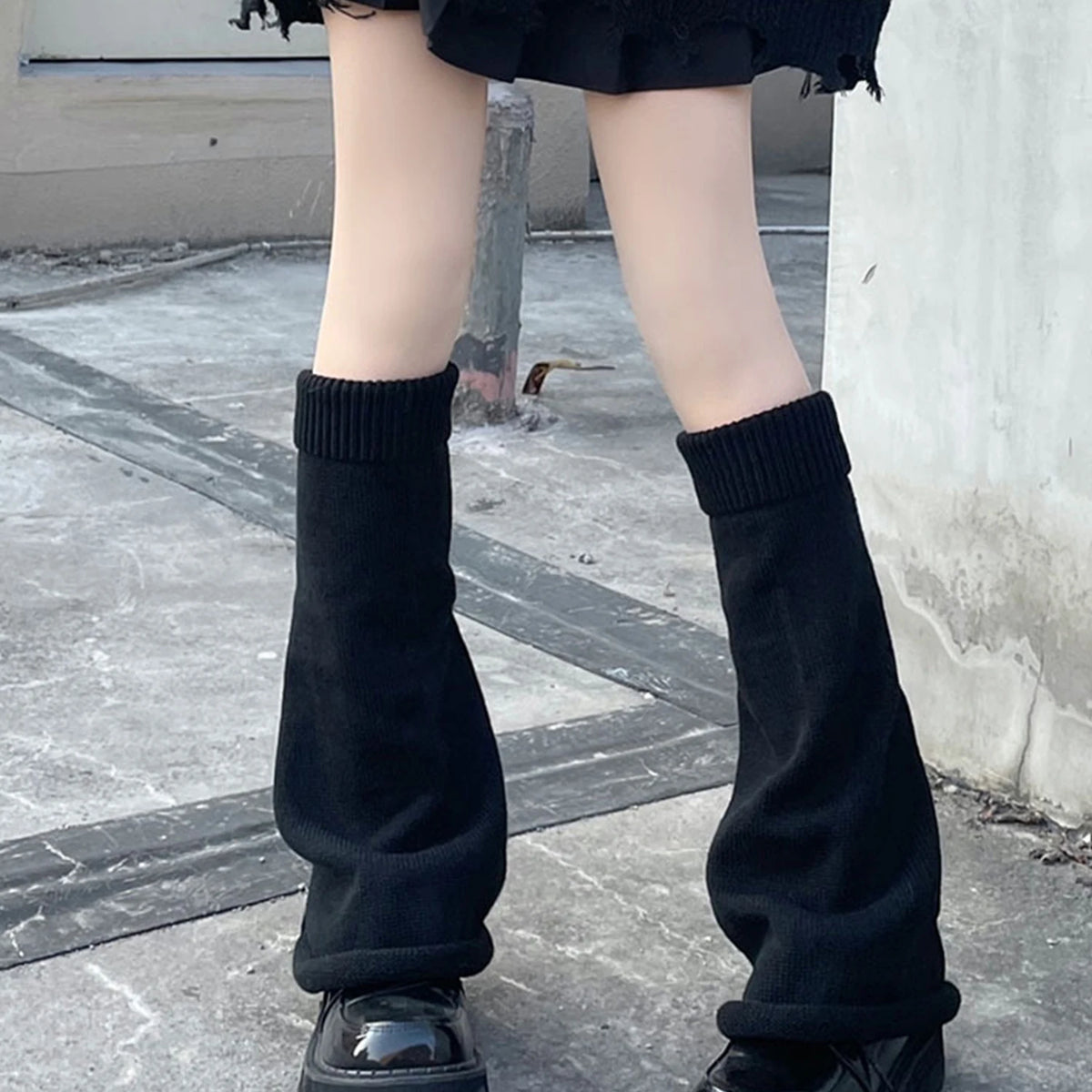 Kawaii Knitted Lolita Y2K Leg Warmers