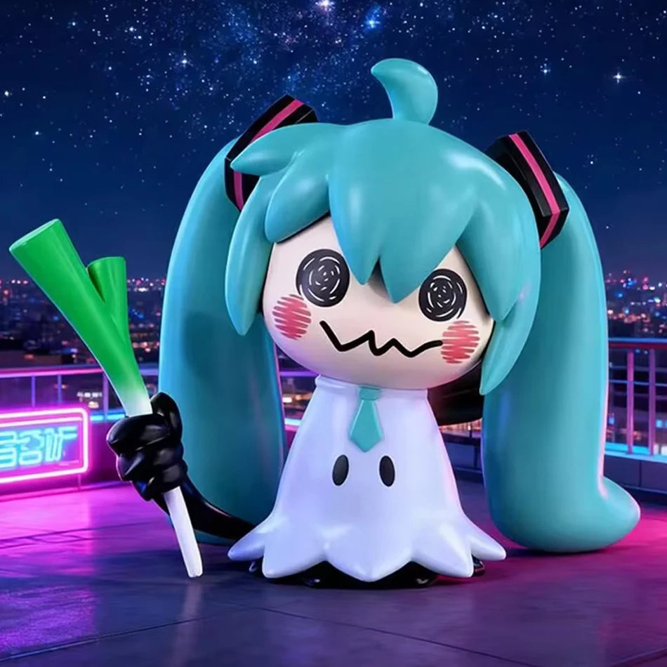 2026 7cm Hatsune Miku Anime Figurine Kawaii Mimikyu Miku Figurine Gk Statue Model Doll Collection Room Desk Decoration Toy Gifts