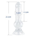 18-33cm Long Animal Dog Dildo TPE Clear Anal Plug Dog Penis Big Suction Cup Cock Vagina Masturbator Anal Sex Toys For Men Women