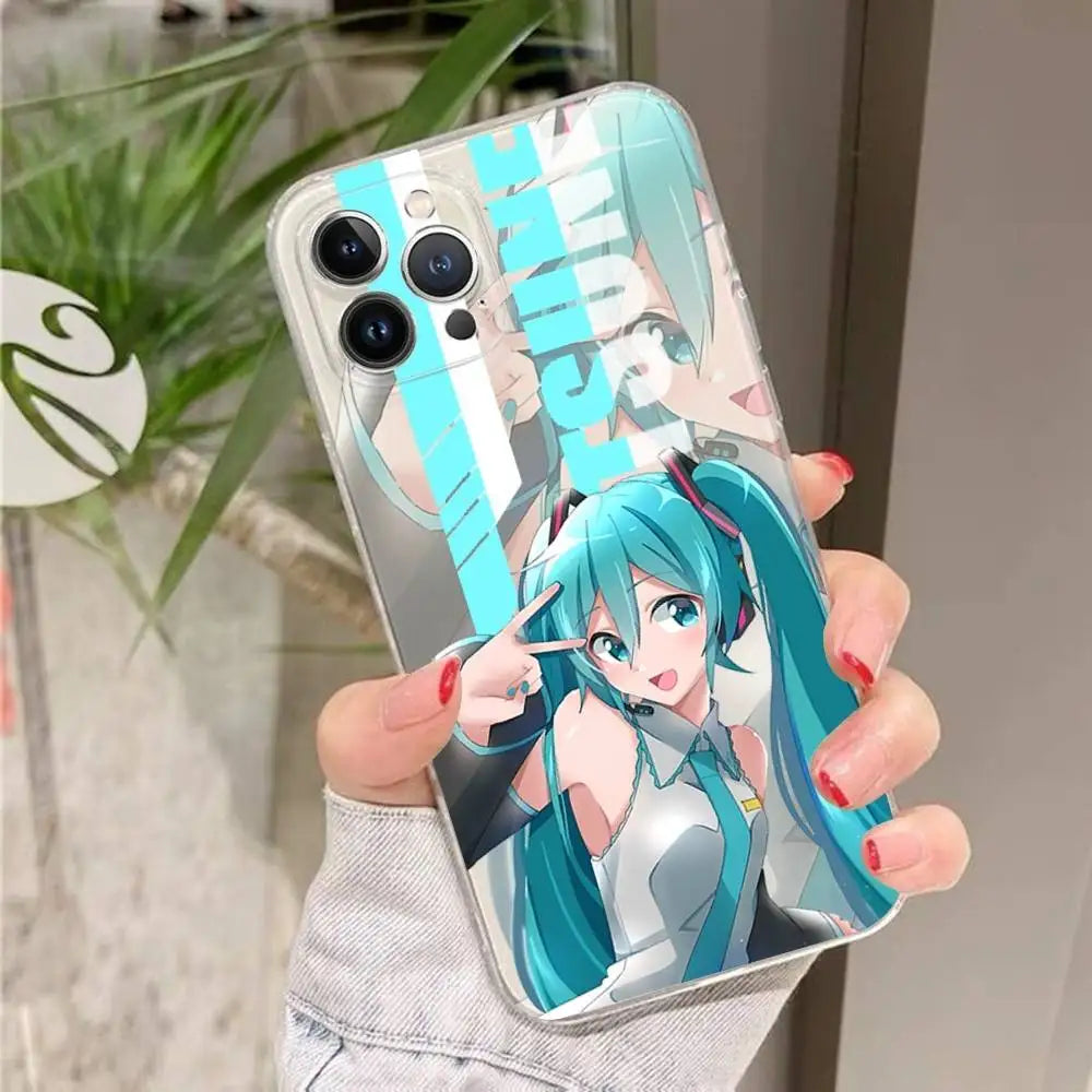 Transparent Hatsune Miku iPhone Case