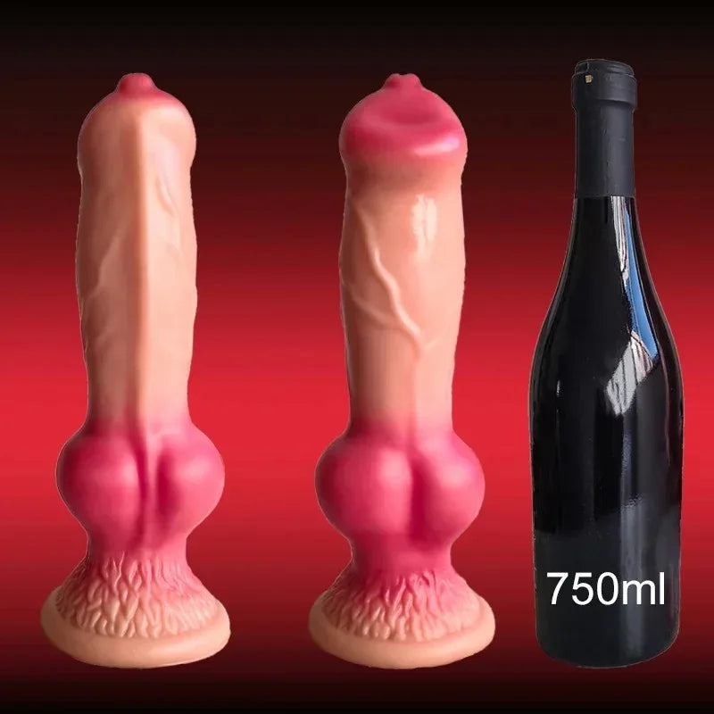 Realistic Dog Dildo Big Butt Anal Plug Vaginal Masturbation Adult Sex Toy Suitable For Male And Female Huge Monster Horses Penis