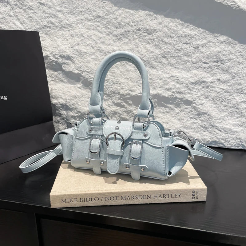 Y2K PU Square Shoulder Bag