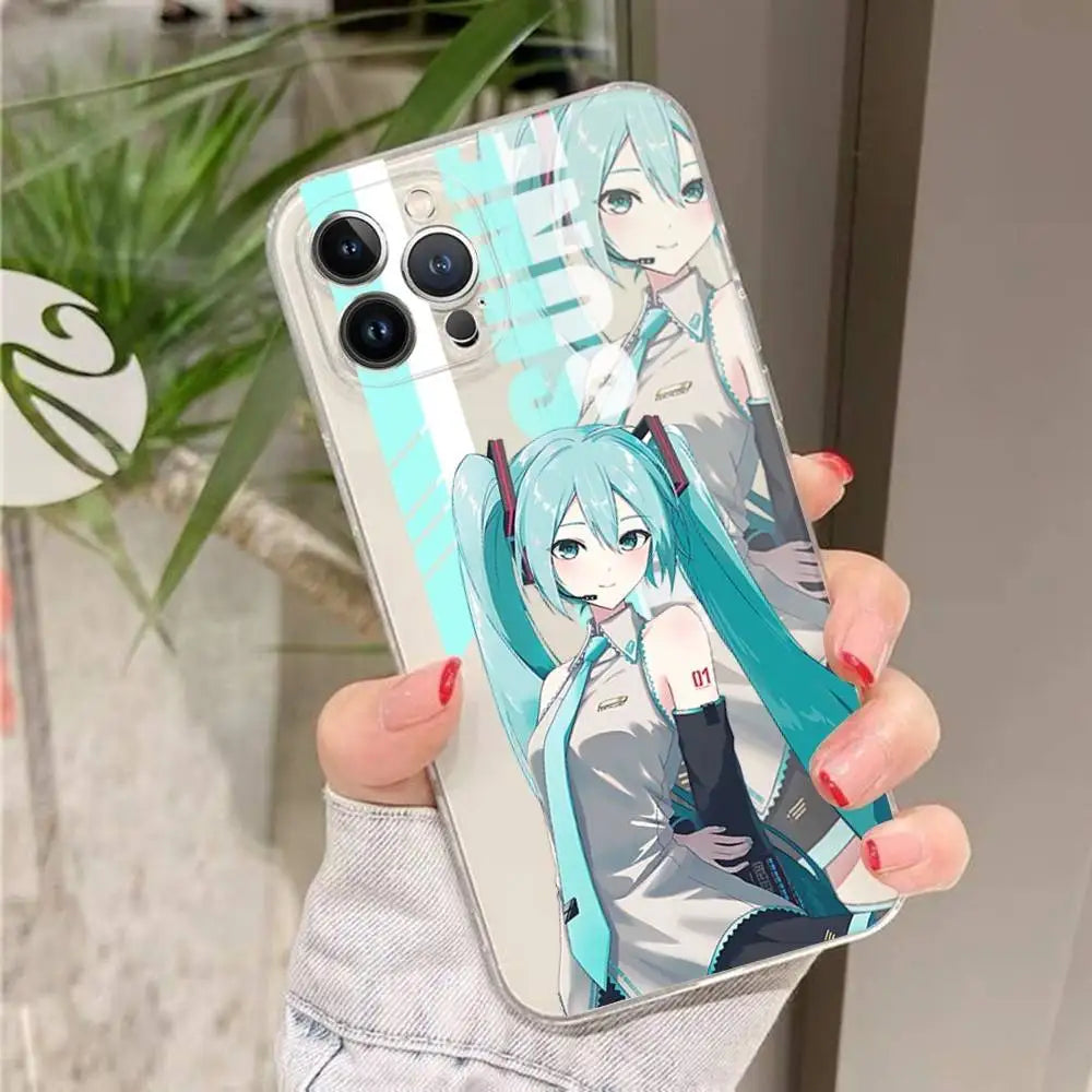 Transparent Hatsune Miku iPhone Case