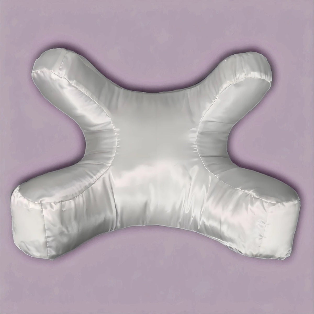 Contoured Face Sleep Pillow with Satin Pillowcase
