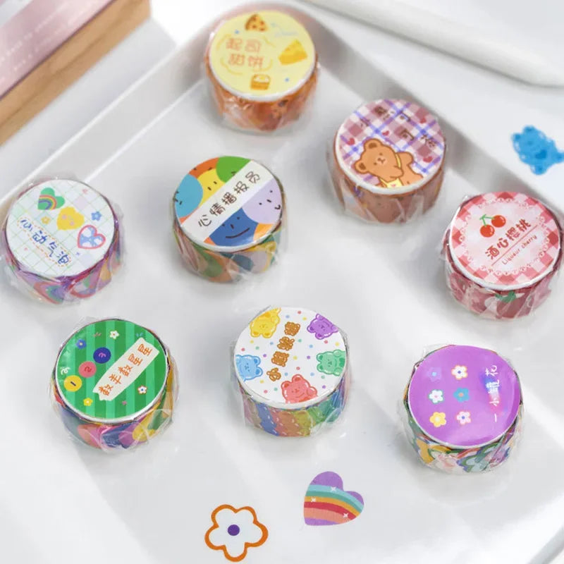 Cute Washi Tape Stickers for Journaling & Scrapbooking