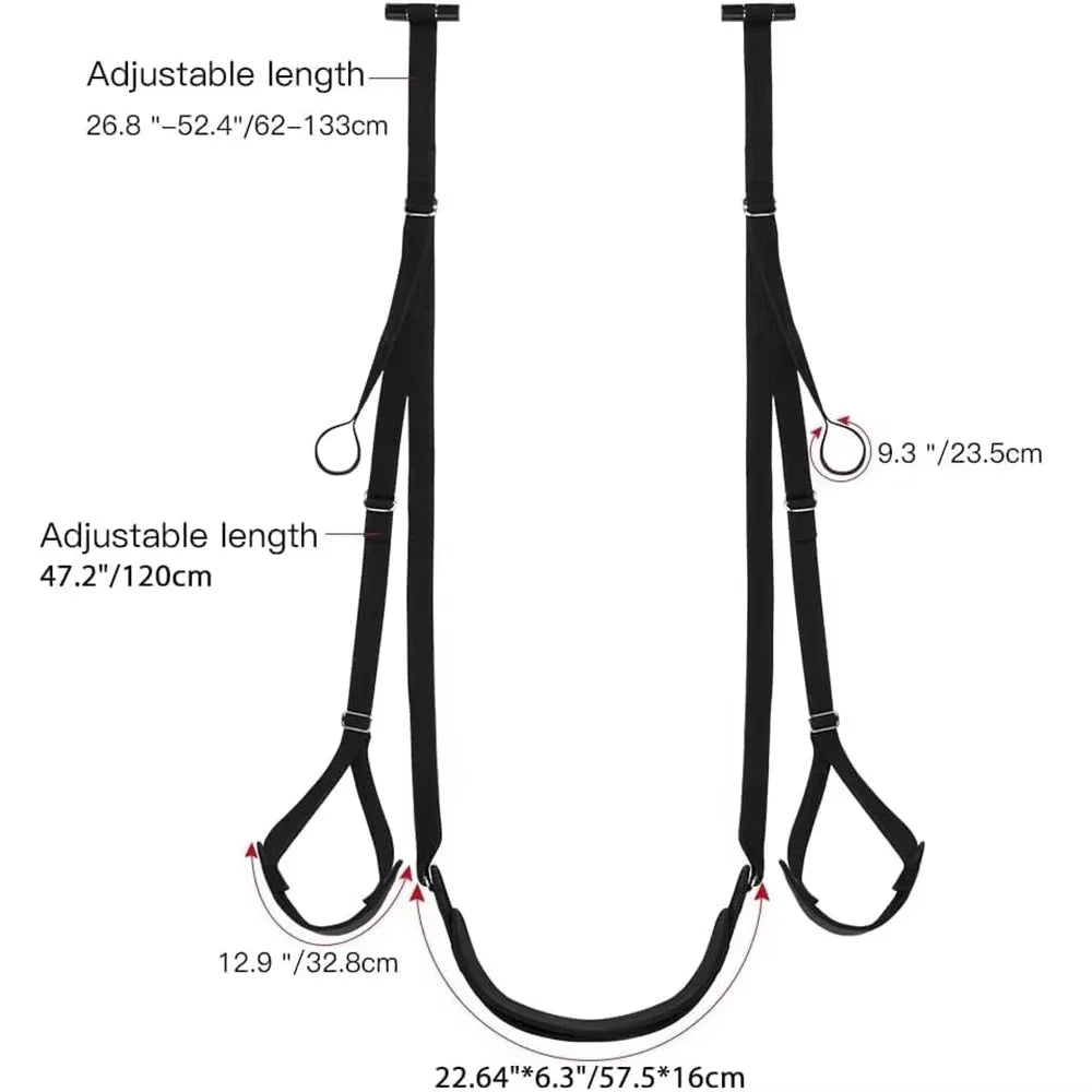 Adjustable Door-Mount Couple Swing with Seat