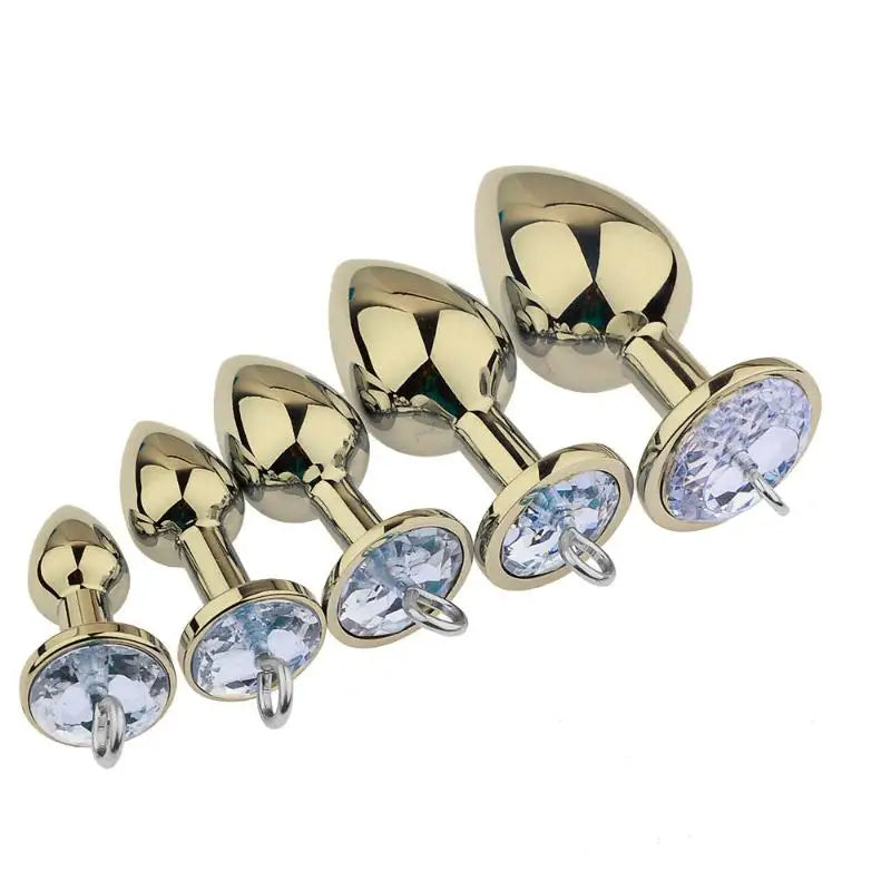 Stainless Steel Crystal Anal Plug – 5 Sizes
