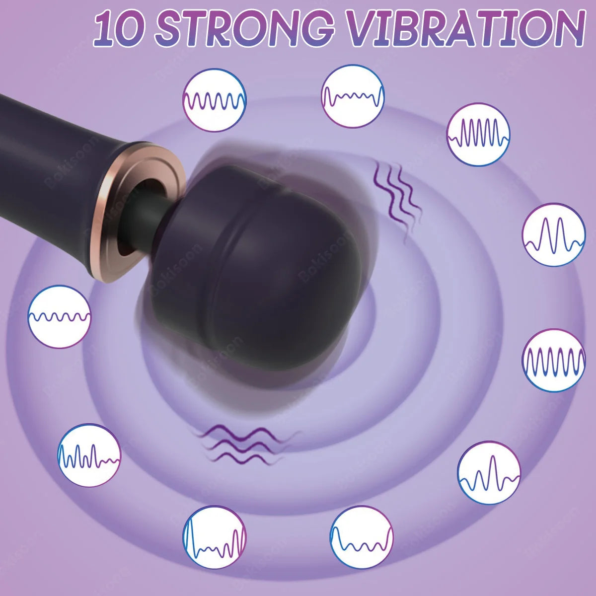 10-Speed Cordless Personal Wand Vibrator